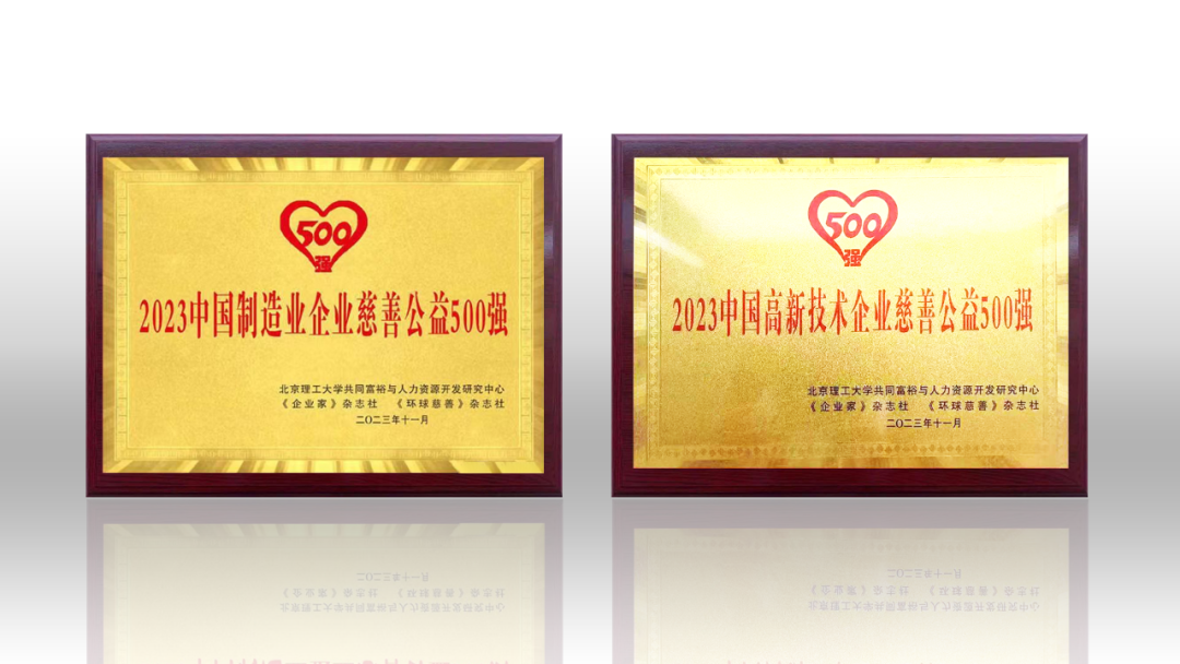 2023中国企业慈善公益500强发布 金年金字招牌(jinnian)今年会今年会荣登两项榜单
